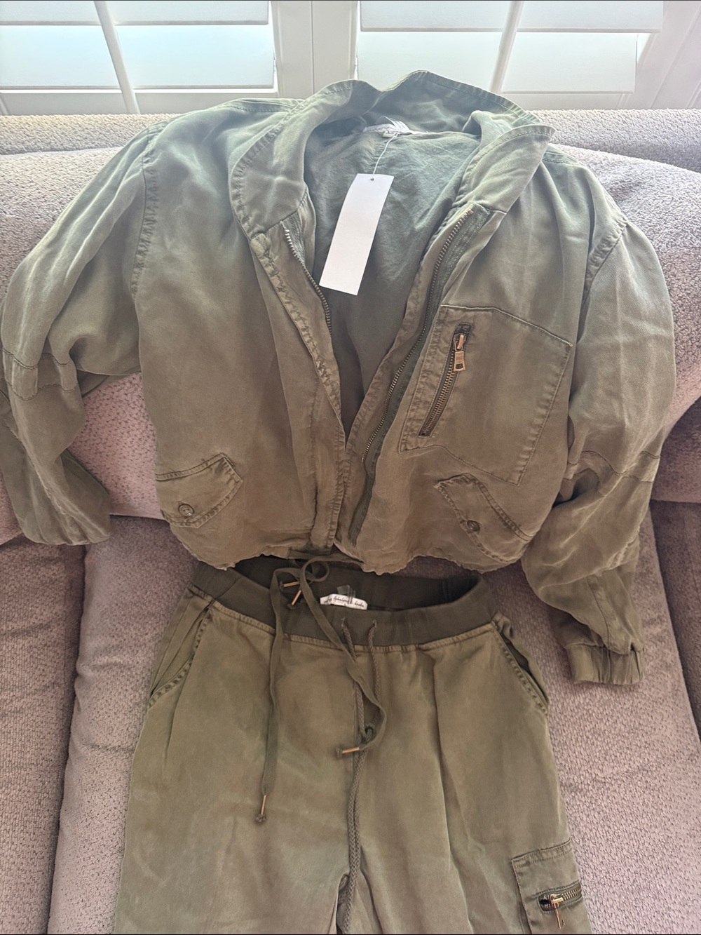 Young Fabulous & Broke Olive Green Utility Jacket